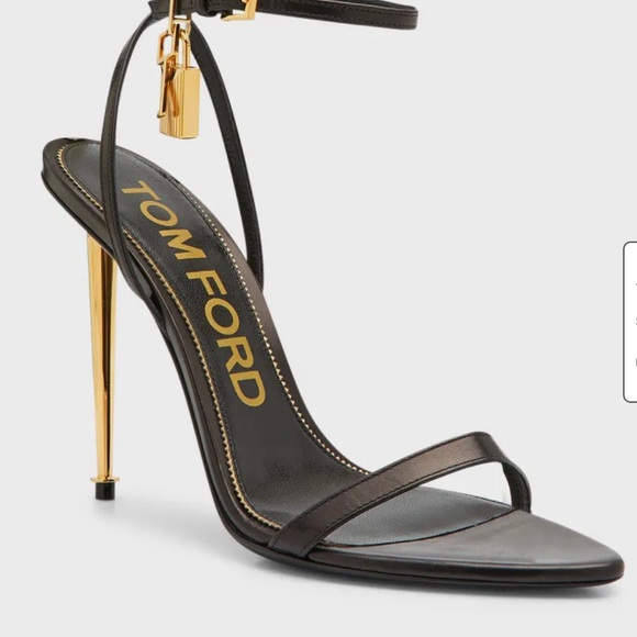 Tom Ford Lock Stiletto Sandals - Picture 2 of 12